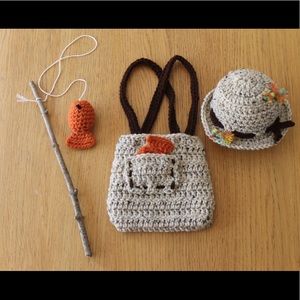 Baby fisherman photo prop outfit!